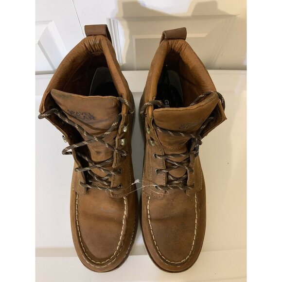 Gravel‎ Gear Men’s Sz 14M 6in Leather Moc Wedge Boot Brown NT008-2 - Picture 5 of 10